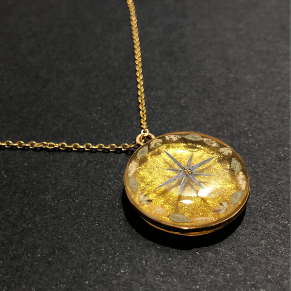 Collier 'Gold compass'