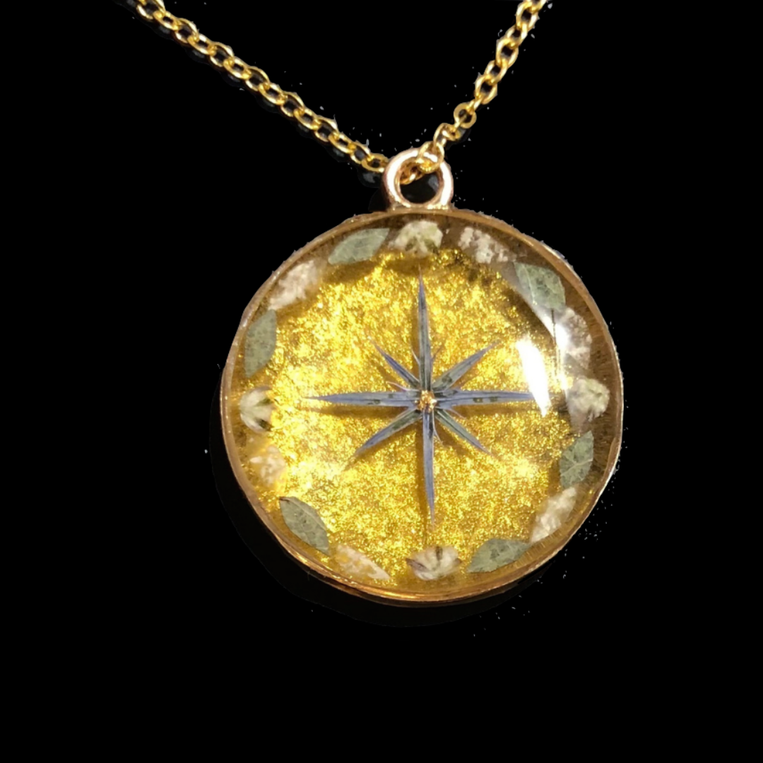 Collier 'Gold compass'